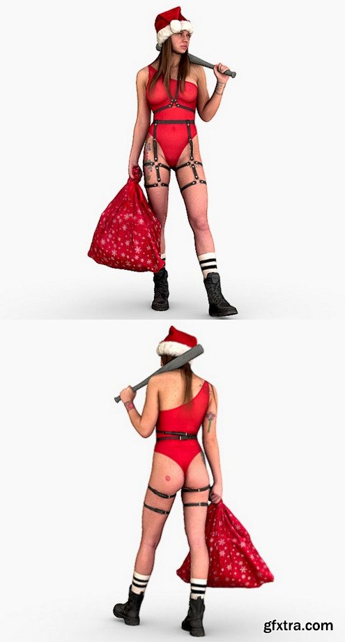 Santas Bad Girl Coming To You 3D Model