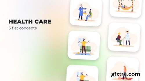 Videohive Health care - Flat concept 40129525