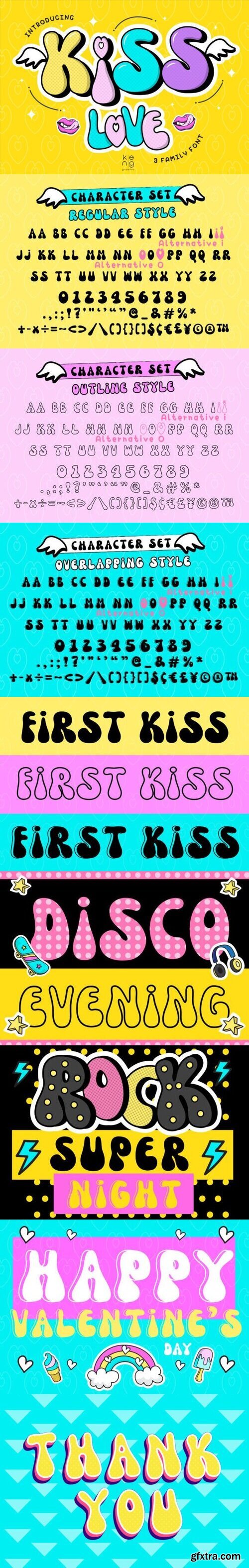 Kiss Love Font