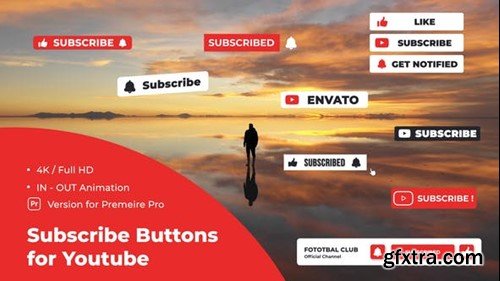 Videohive Subscribe Buttons for Youtube 40101195