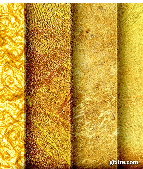 8 Golden Textures & Backgrounds [8K]