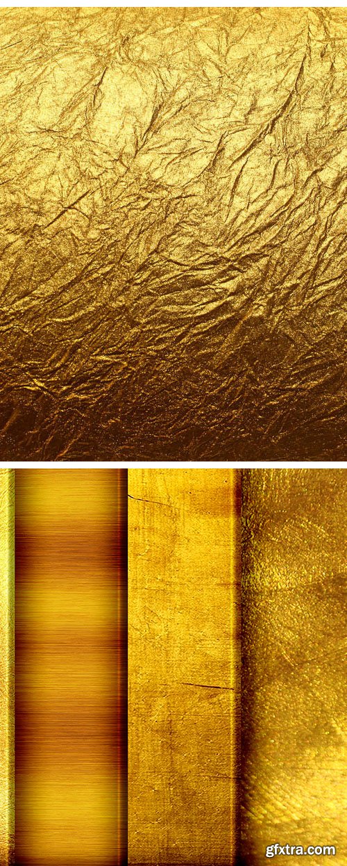 8 Golden Textures & Backgrounds [8K]