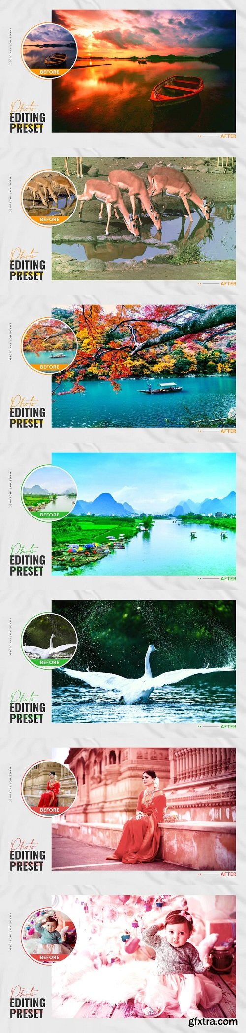 Color grading editable hd landscape photo preset filters