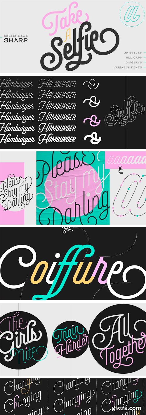 Selfie Neue Sharp Font Family