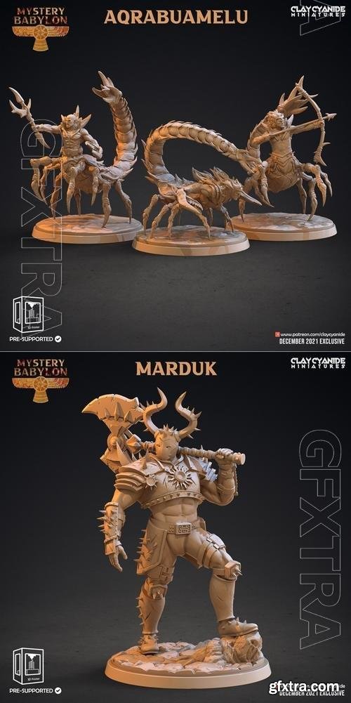 Clay Cyanide Miniatures - Aqrabuamelu, Marduk 3D Print