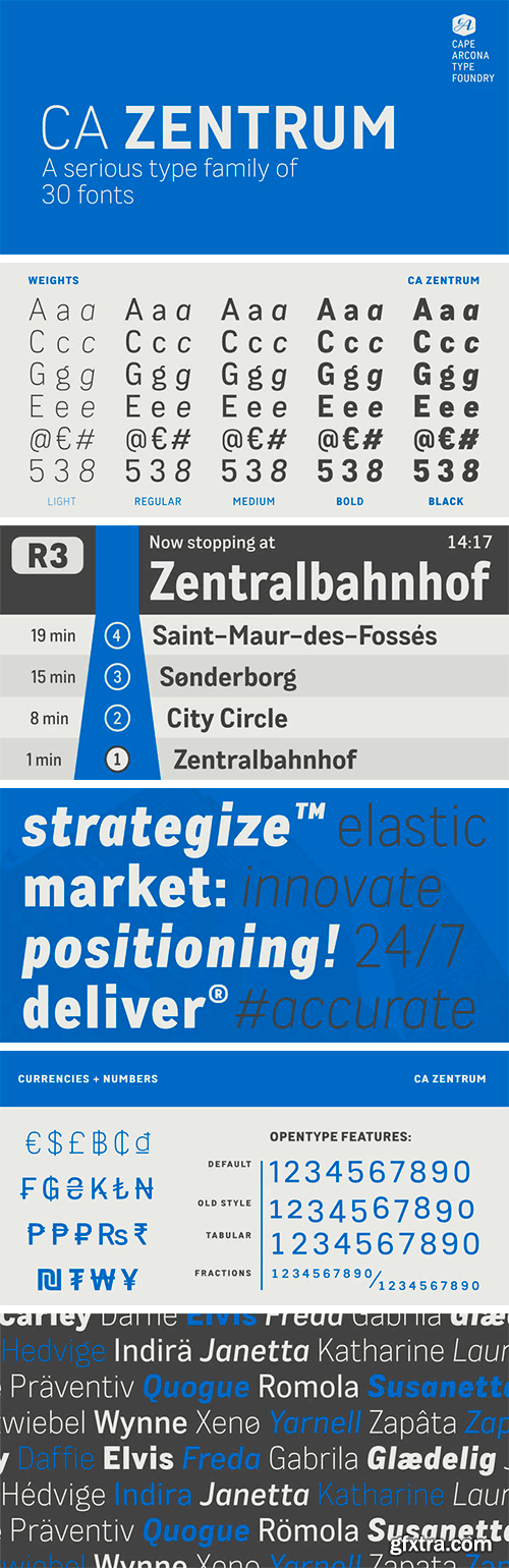 CA Zentrum Font Family