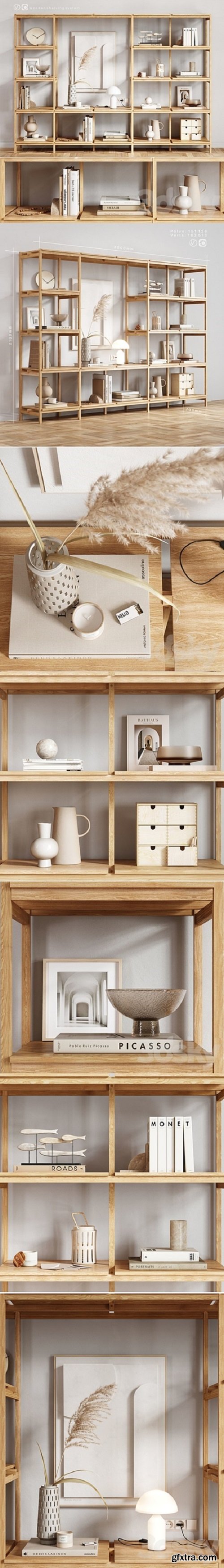 Wooden Shelving and decor