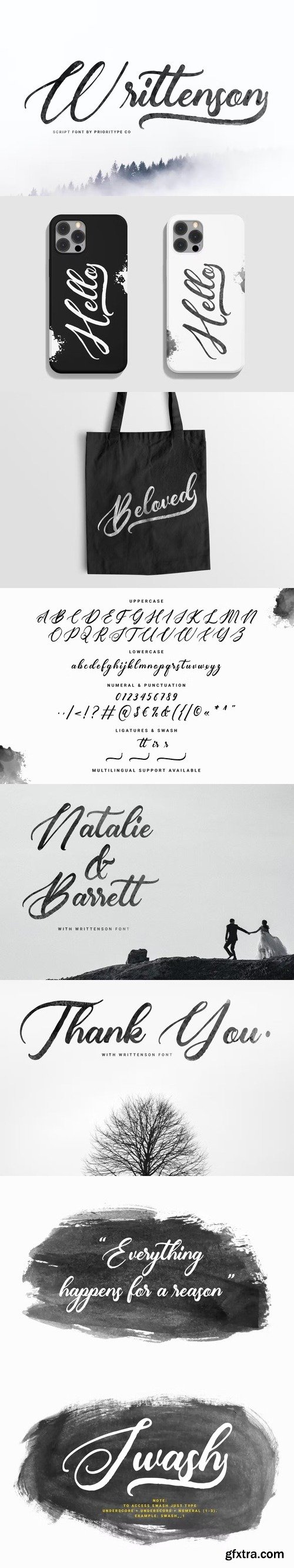 Writtenson - Rough Script Font