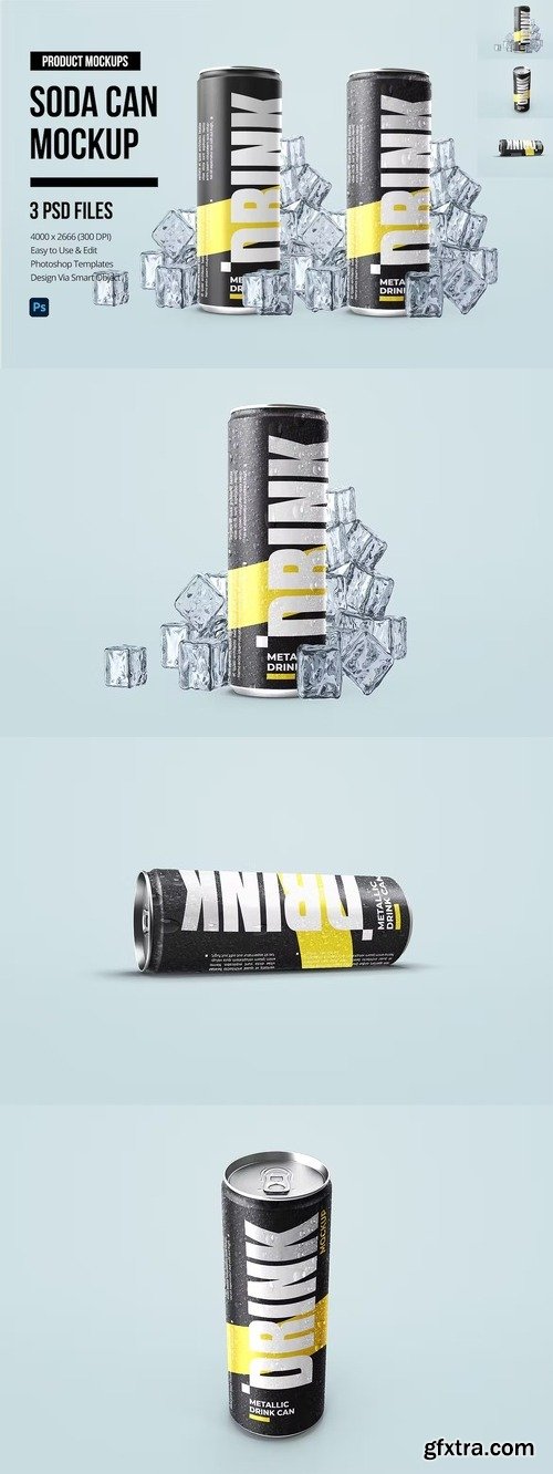 Soda Can Mockups