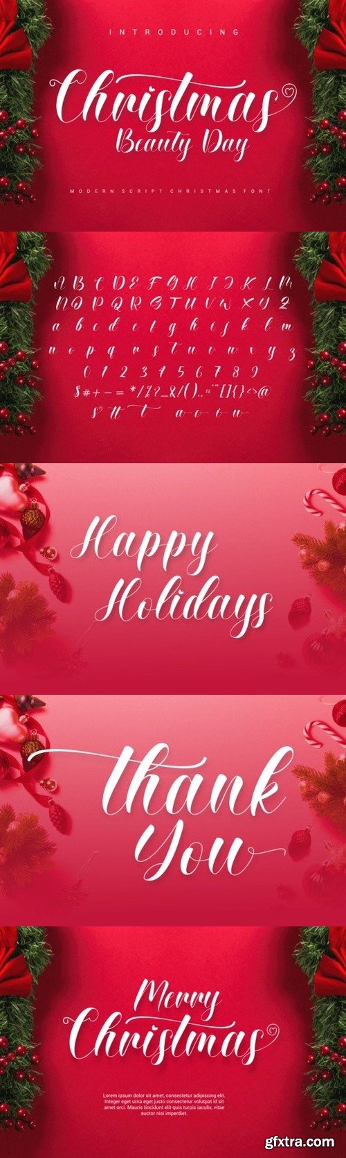 Christmas Beauty Day Font