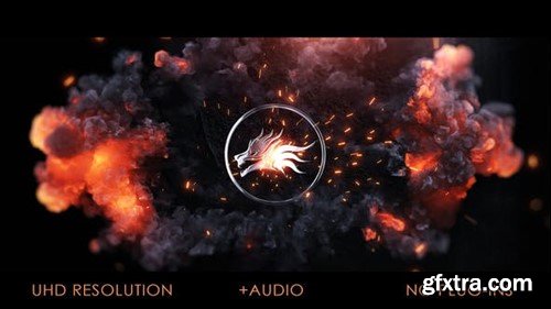 Videohive Fire Logo Impact 40170779