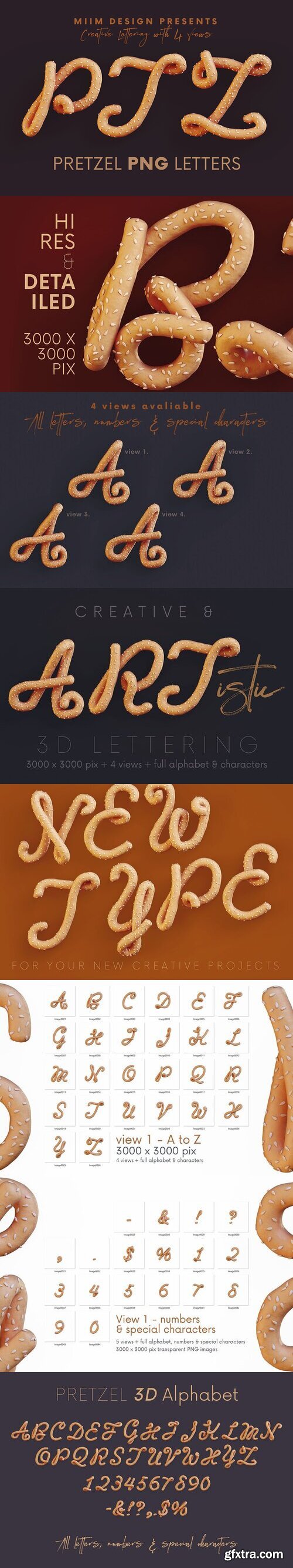 CreativeMarket - Pretzel - 3D Lettering 7824346