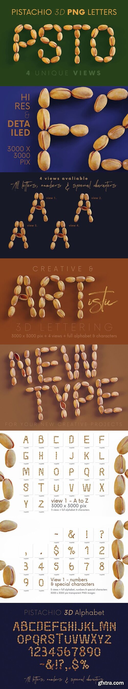 CreativeMarket - The Pistachio - 3D Lettering 7824348