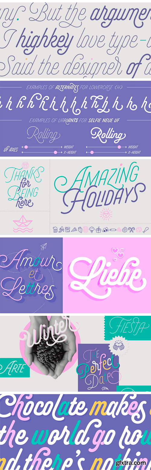 Selfie Neue Rounded Font Family