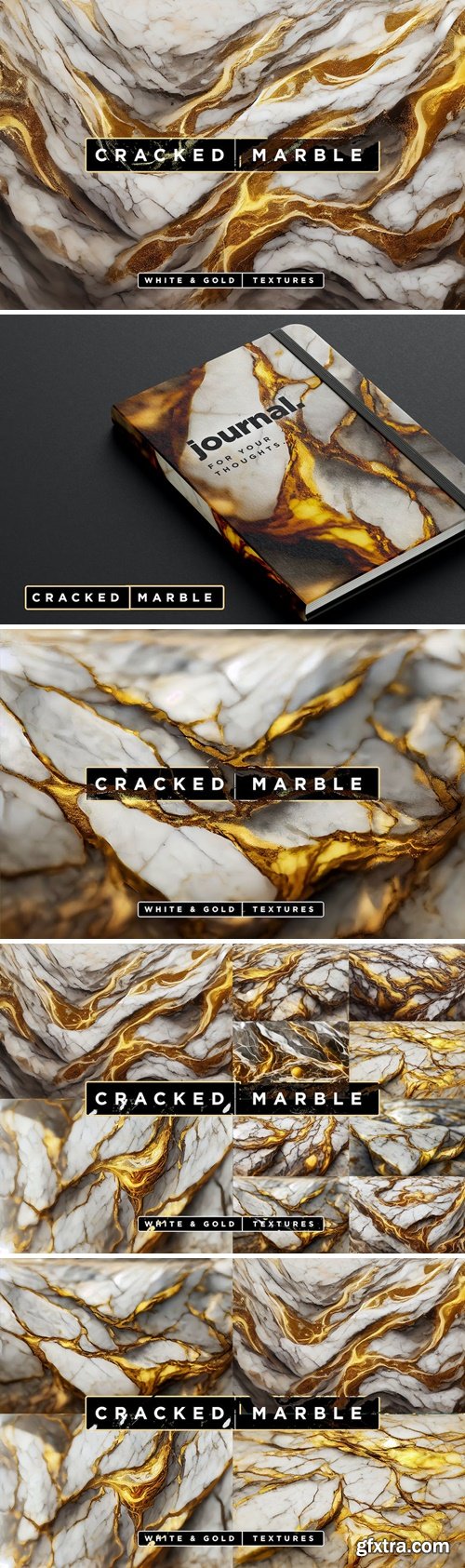 White Gold Cracked Marble Textures 65K6Z5R