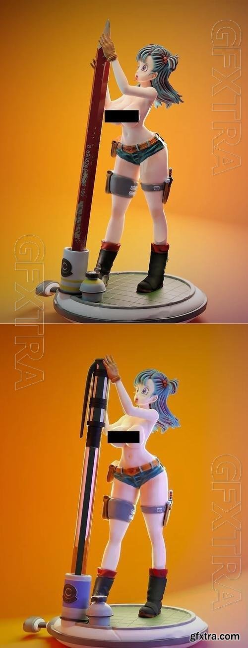 Bulma Lapicero Topless 3D Print