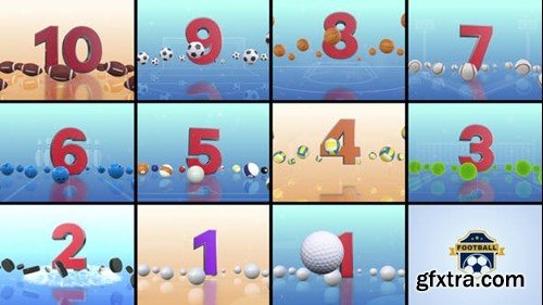 Videohive Countdown - Sports Balls 39503798