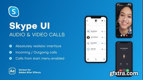 Videohive Skype UI - Audio & Video Calls 38792843