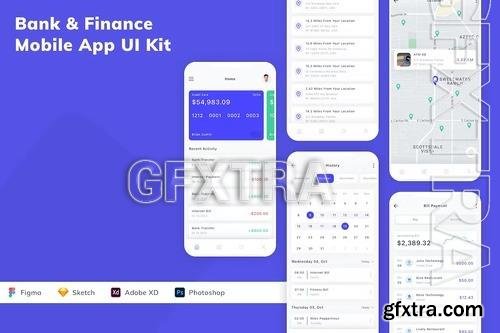 Bank & Finance Mobile App UI Kit MZTXG4N