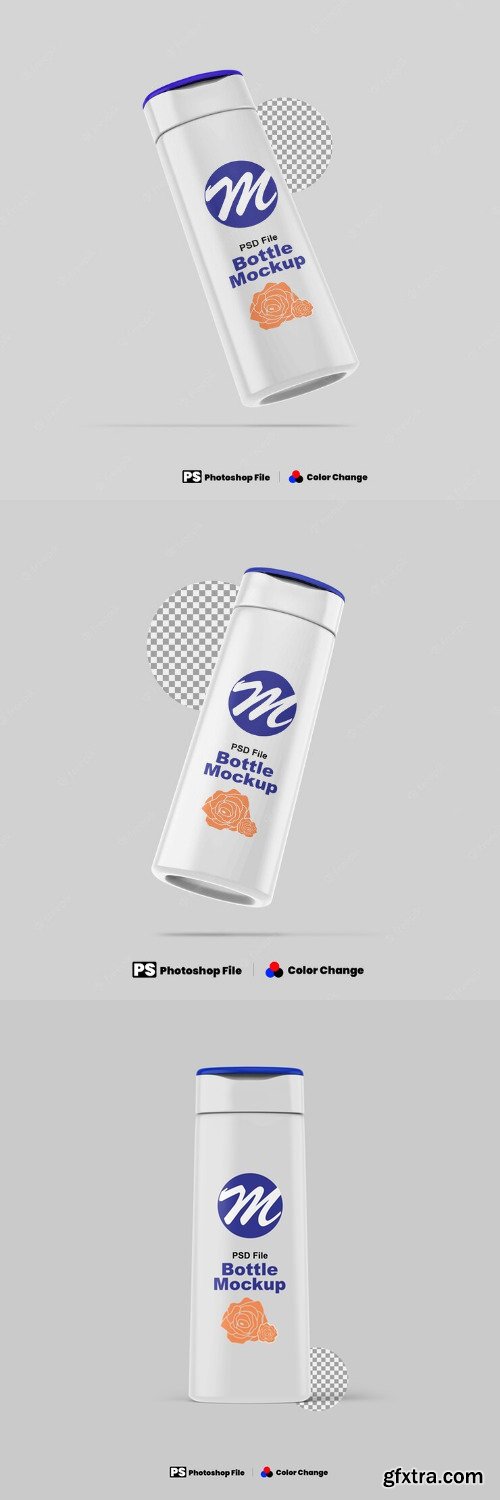 Plastic bottle mockup