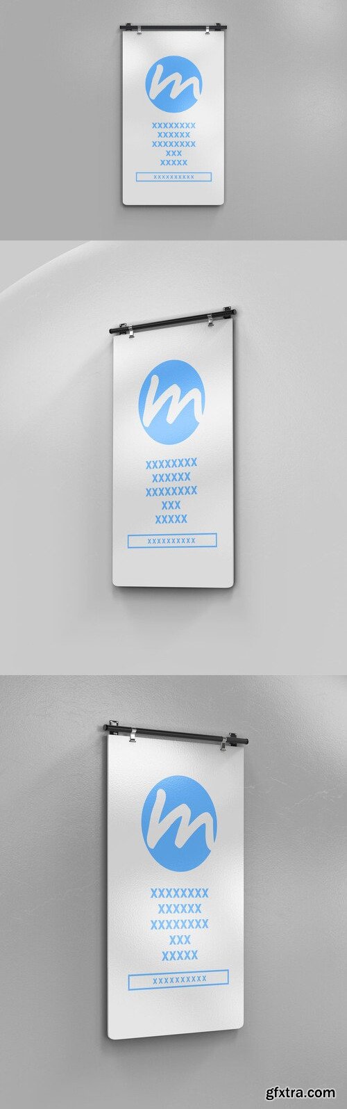 Hanging banner mockup