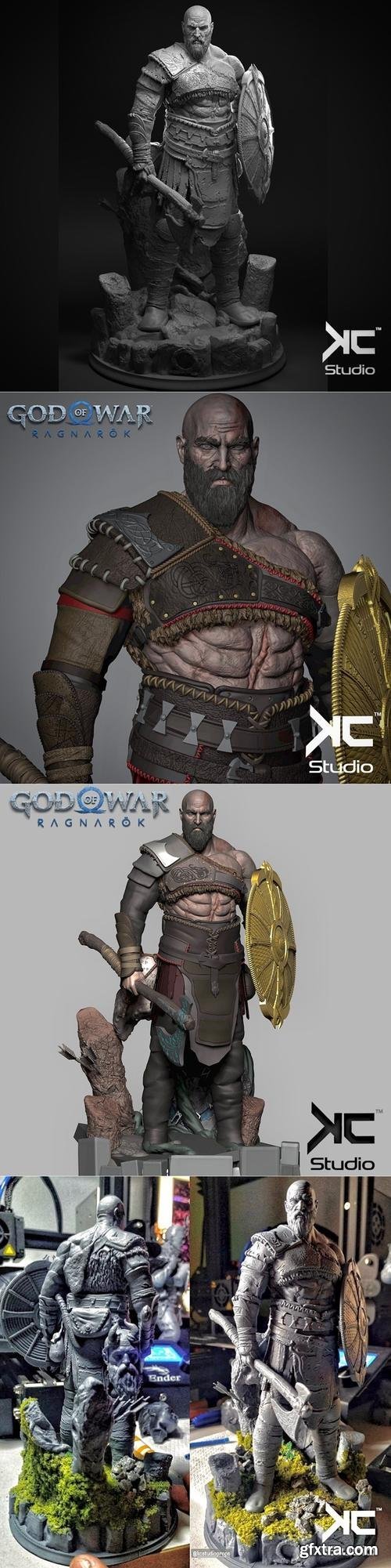 Kratos - God Of War Ragnarok fanart – 3D Print