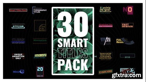 Videohive Smart Titles Pack 40239435