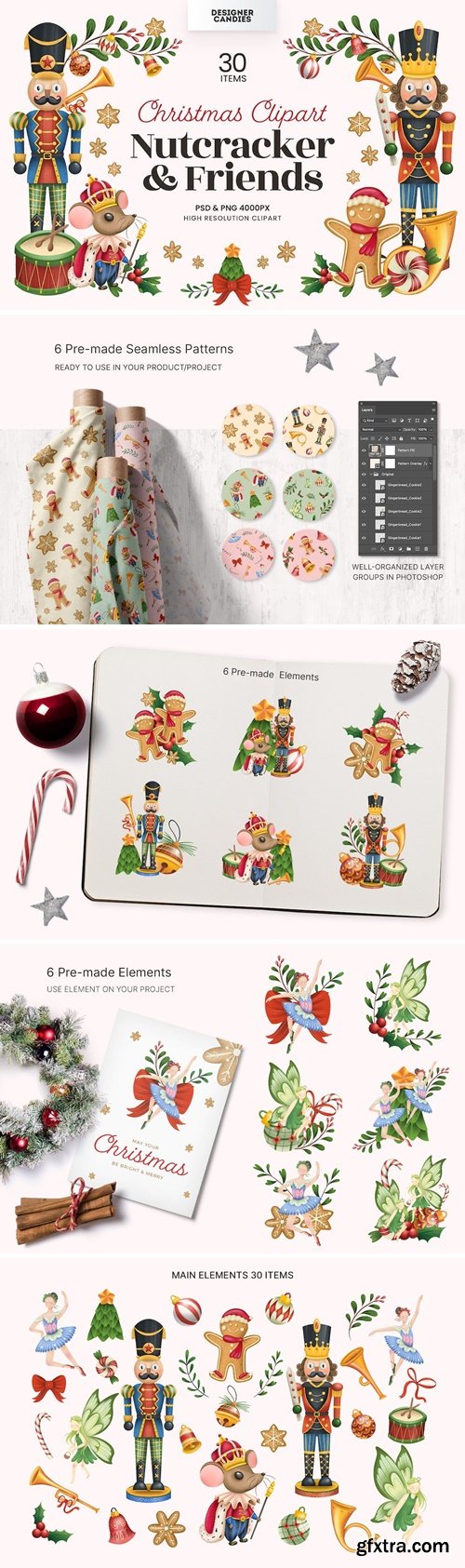 Christmas Clipart Illustrations - Nutcracker DJE9RE2