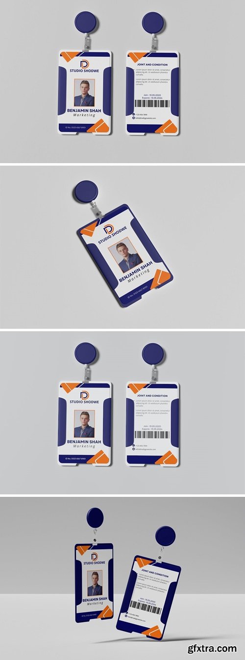 ID Card Holder Mockup W8RUS6Y