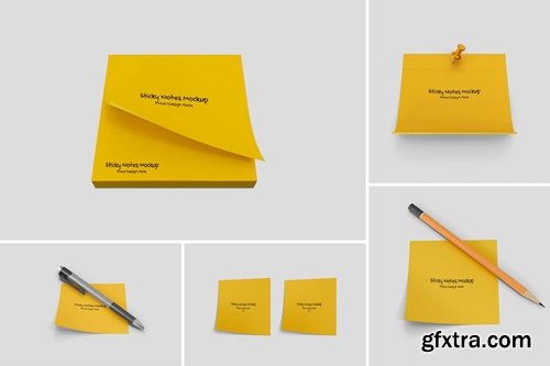 Sticky Notes Mockup 2KDXDJG