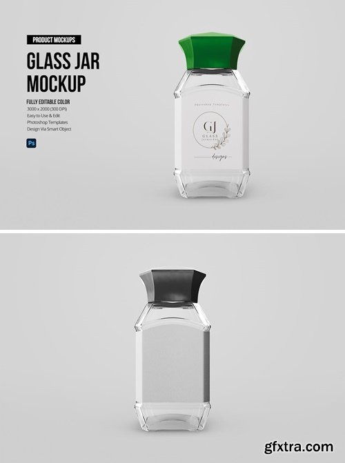 Glass Jar Mockup B8YTV96