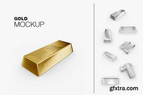 Colored Gold Bar Mockup LKHLEEU