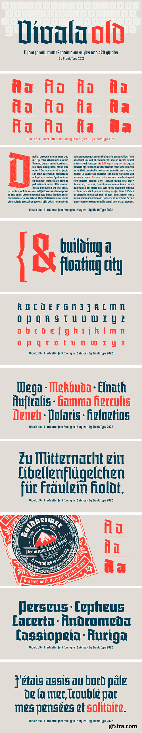 Vivala Old Font Family