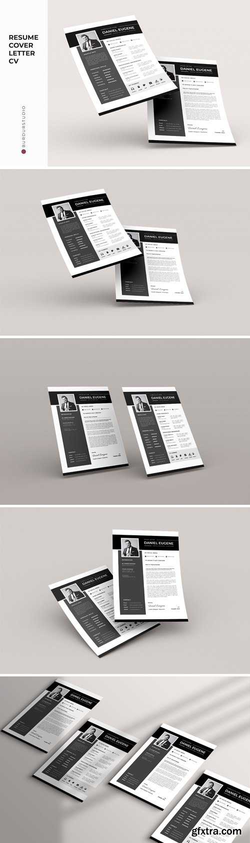 Graphic Clean CV Resume & Cover Letter 5J3S86A