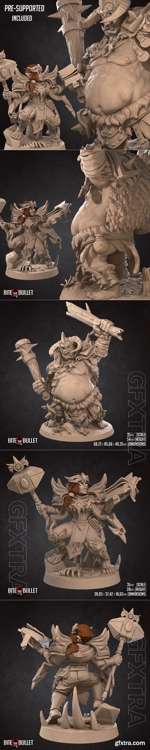 Bite the Bullet - Dafne and Guliak the Epic Battle 3D Print