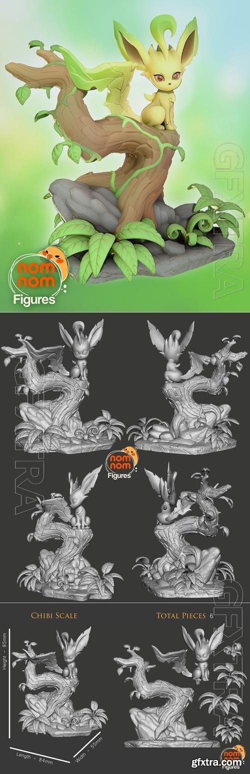 Nomnom Figures Leafeon 3D Print