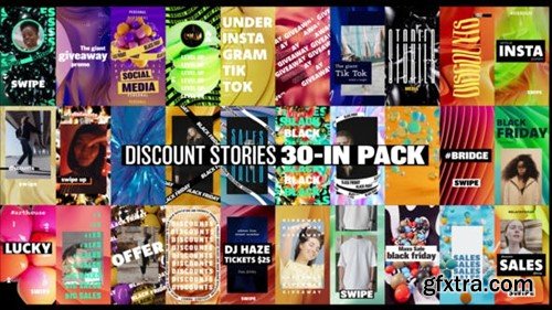 Videohive Discount Stories 30-in Pack 40257204