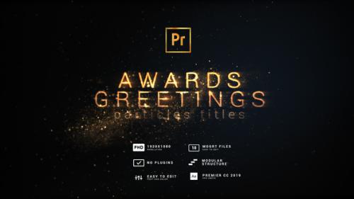 Videohive - Awards and Greetings | Particles Titles - 39693402 - 39693402