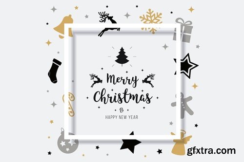 Merry Christmas Vector Card MBSPT76