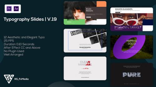 Videohive - Typography | Minimal Dynamic and Modern Slides V.19 | MOGRT - 40175655 - 40175655
