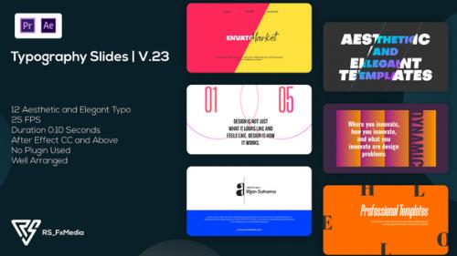 Videohive - Typography | Minimal Dynamic and Modern Slides V.23 | MOGRT - 40175679 - 40175679