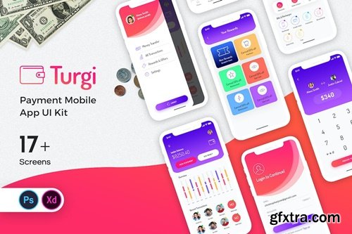 Turgi Payment Mobile App UI Kit 2DG5M3K