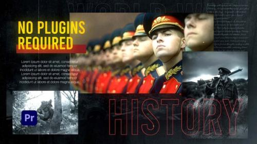 Videohive - Historical Documentary Slideshow | World War | Stop War | MOGRT - 40209020 - 40209020