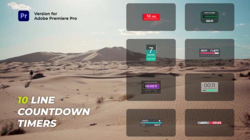 Videohive - Line Countdown Timers - 40212506 - 40212506