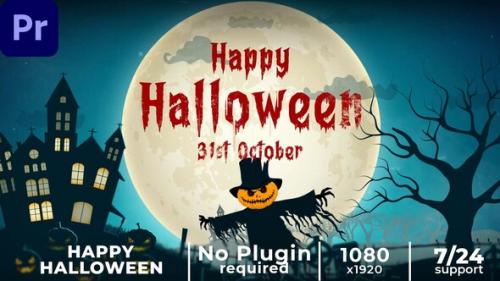 Videohive - Halloween Intro | Happy Halloween MOGRT - 40226926 - 40226926