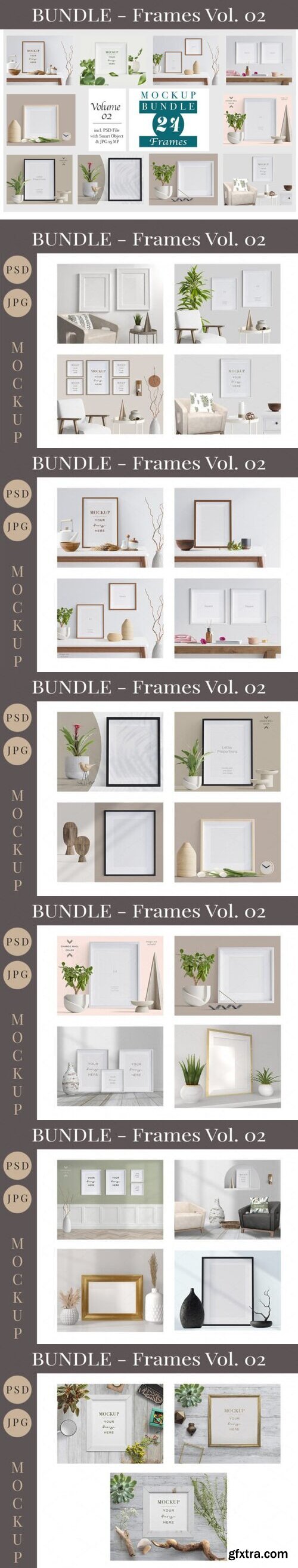 Picture Frames Mockup Bundle Vol. 02