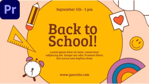 Videohive - Back To School Intro Slideshow |MOGRT| - 40258348 - 40258348