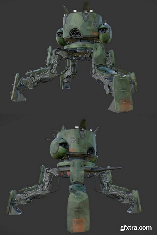 Military Walker 3D Model