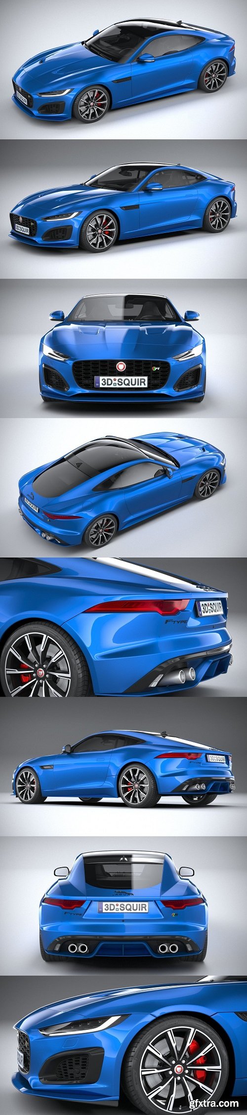 Jaguar F-Type R Coupe 2021 3D model