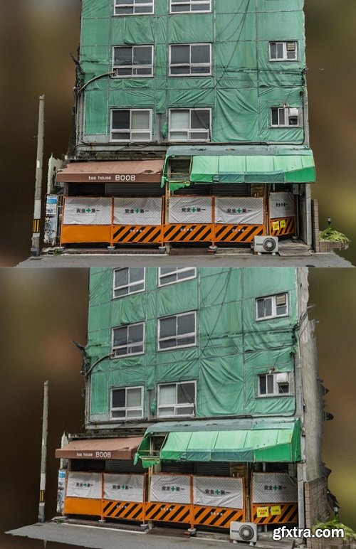 Japanese building soon to be demolish scan 3D Model